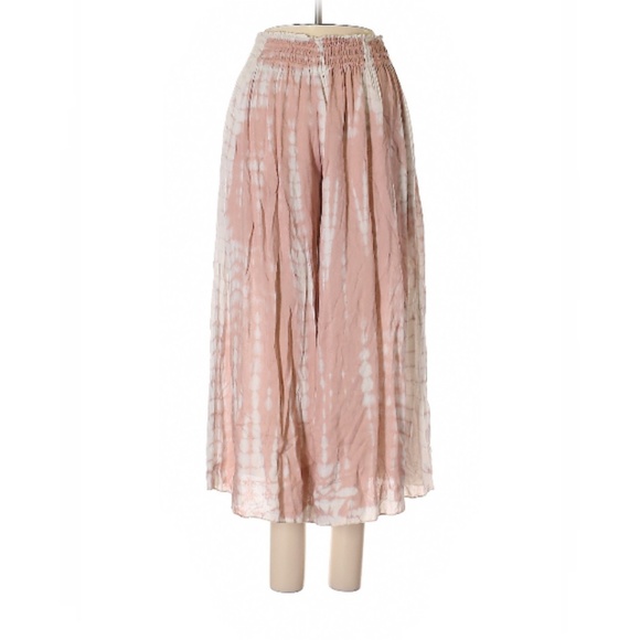 BoHo Me Pants - Flowy Blush Pink and White Palazzo Pants